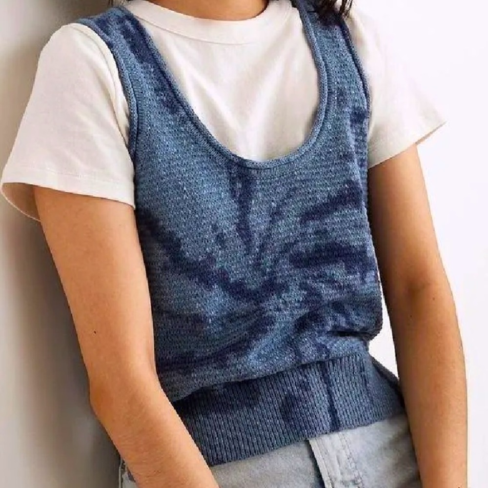 Madewell ‎ Tie-Dye Fairview Sweater Tank Size Small